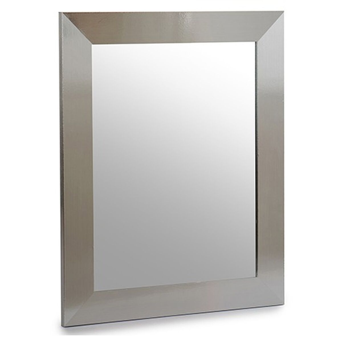 Väggspegel Silvrig Trä Glas 39 x 1,5 x 49 cm (6 antal) - 2