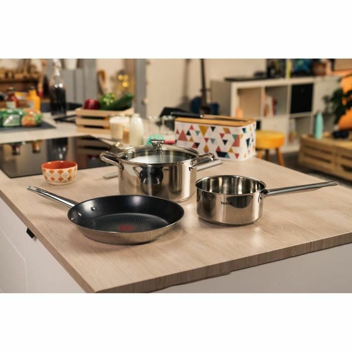 Kokpanna Tefal B921S404  Ø 18 cm Ø 14 cm Ø 20 cm Ø 16 cm Rostfritt stål 4 Delar - 2