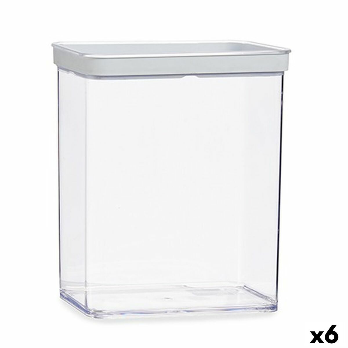 Burk Transparent Silikon polystyren ABS 3,3 L 10,5 x 23,7 x 21 cm (6 antal)