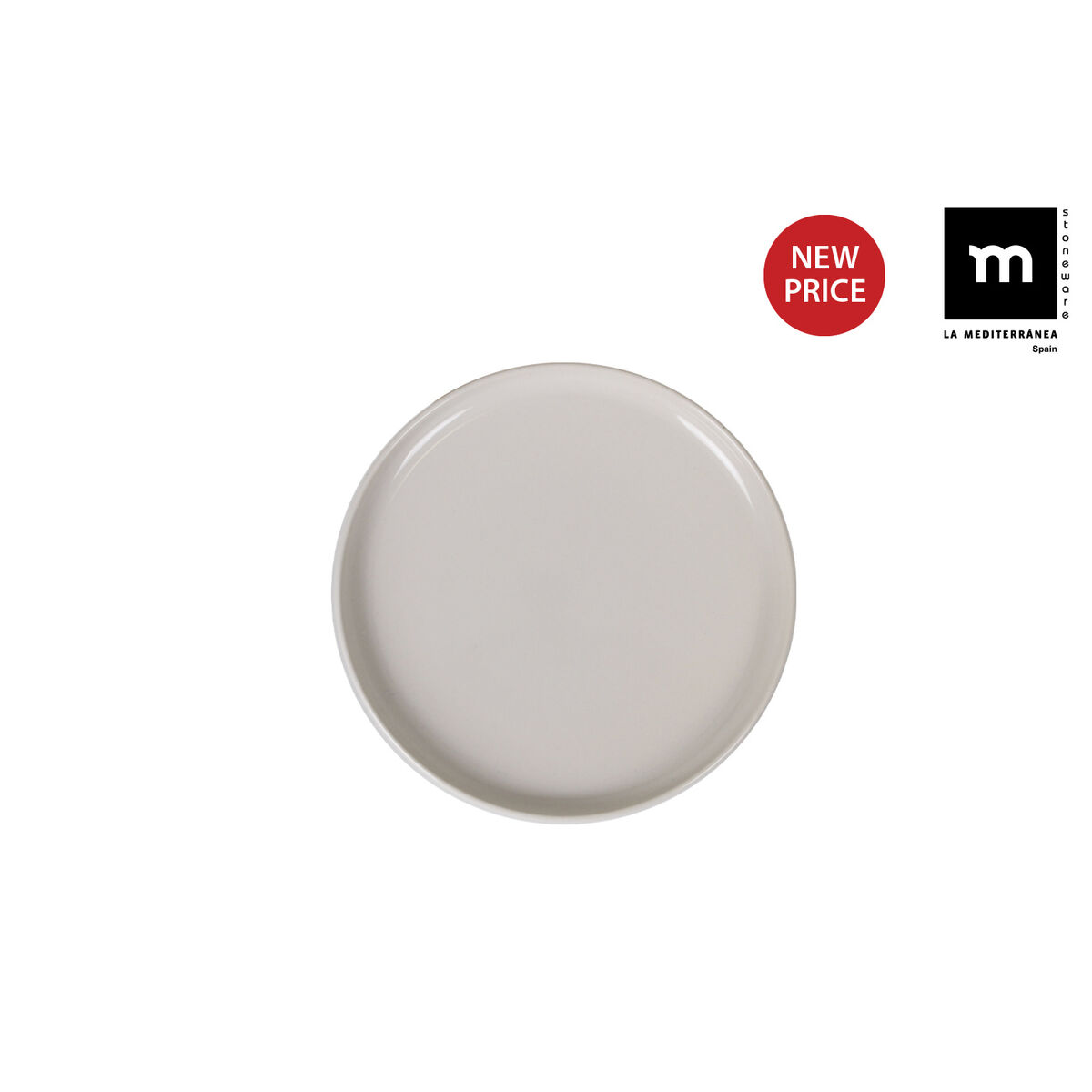 Platt skål La Mediterránea Ivory Glans Ø 27 cm - 2