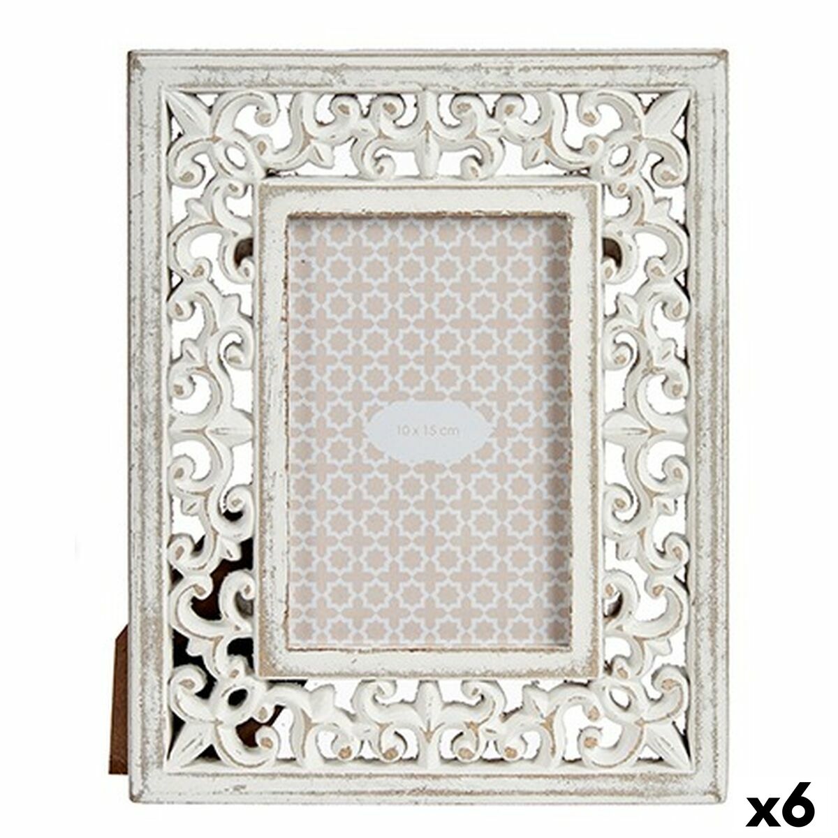 Fotoram Vit Trä MDF 19,6 x 24,5 x 1 cm (6 antal)