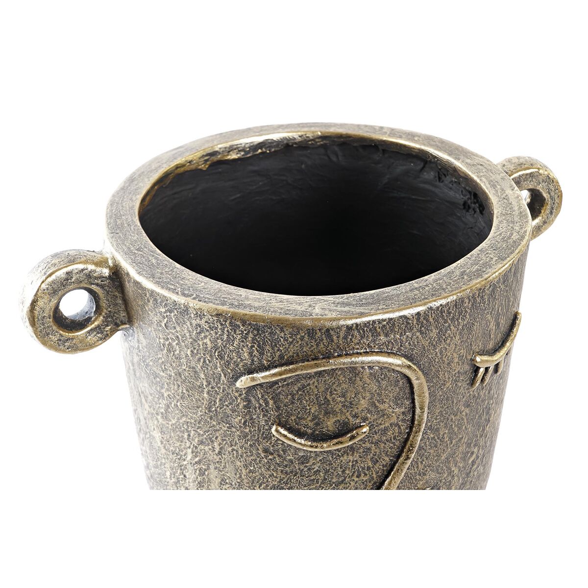 Vas DKD Home Decor Gyllene Magnesium Modern Ansikte 33 x 23 x 25,5 cm - 6