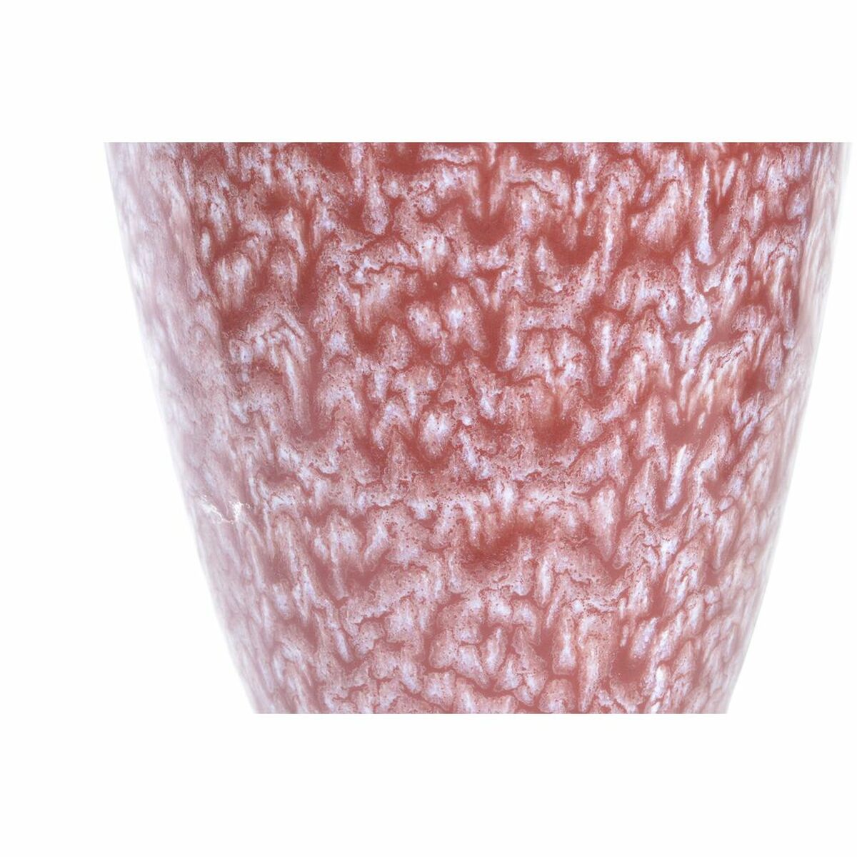Vas DKD Home Decor Rosa Turkos Stengods Blomster Medelhavs 18 x 18 x 25 cm 16 x 16 x 26 cm (2 antal) - 2