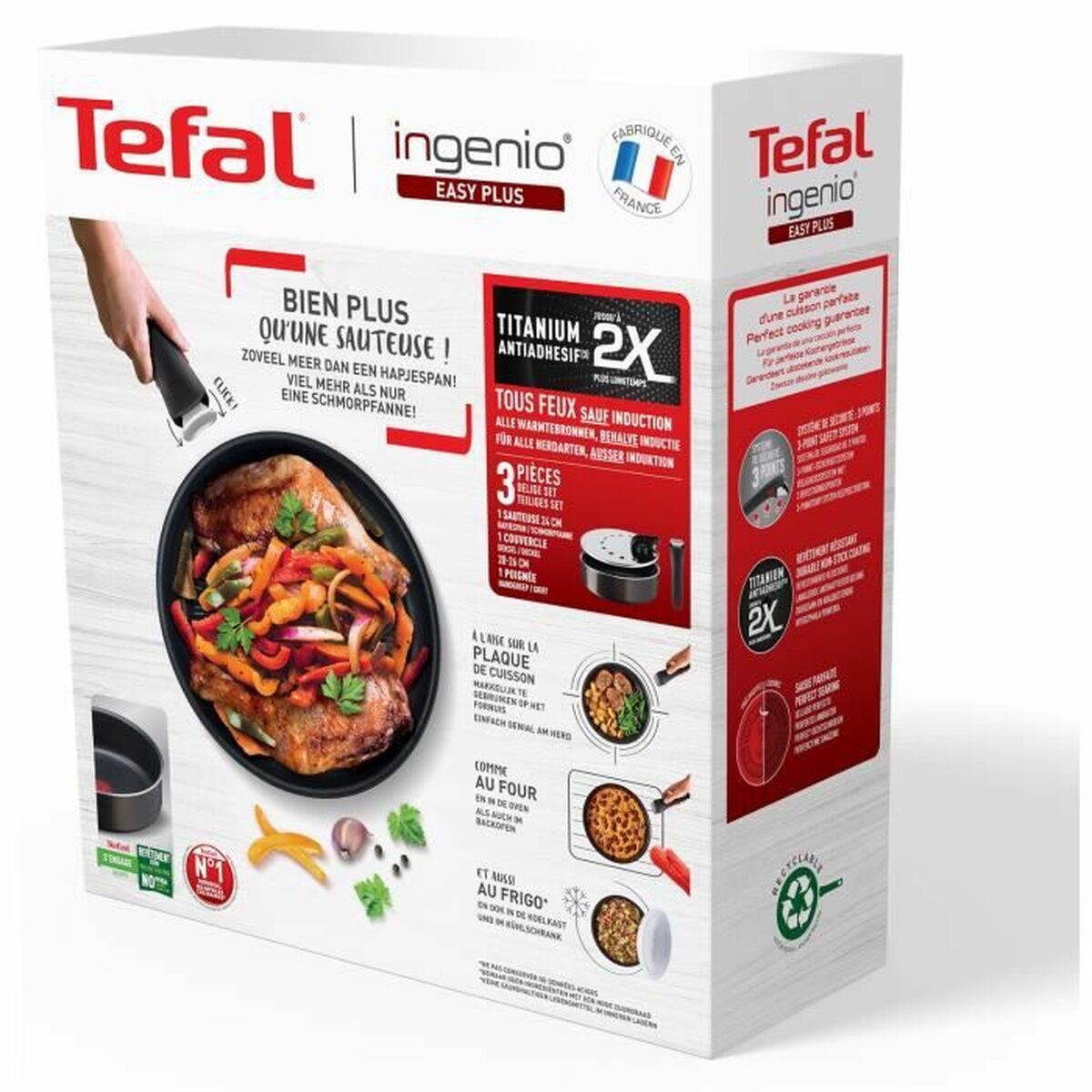 Stekpanna Tefal Ingenio Aluminium 3 Delar - 4