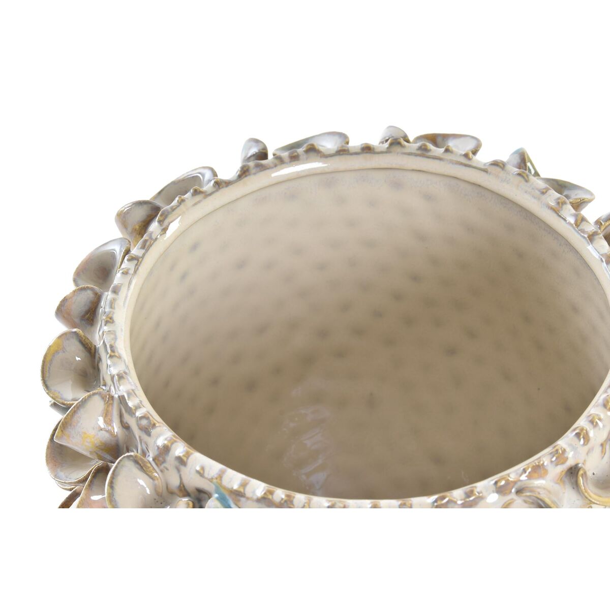Vas DKD Home Decor Brun Porslin Medelhavs 17 x 17 x 13 cm - 2