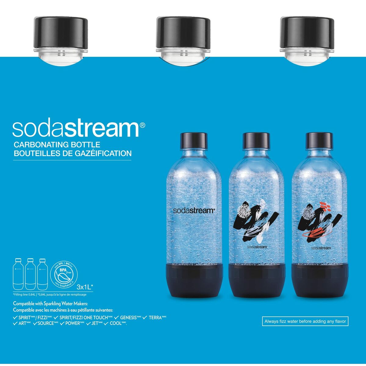Flaska sodastream Bubbles of color 3 Delar - 2