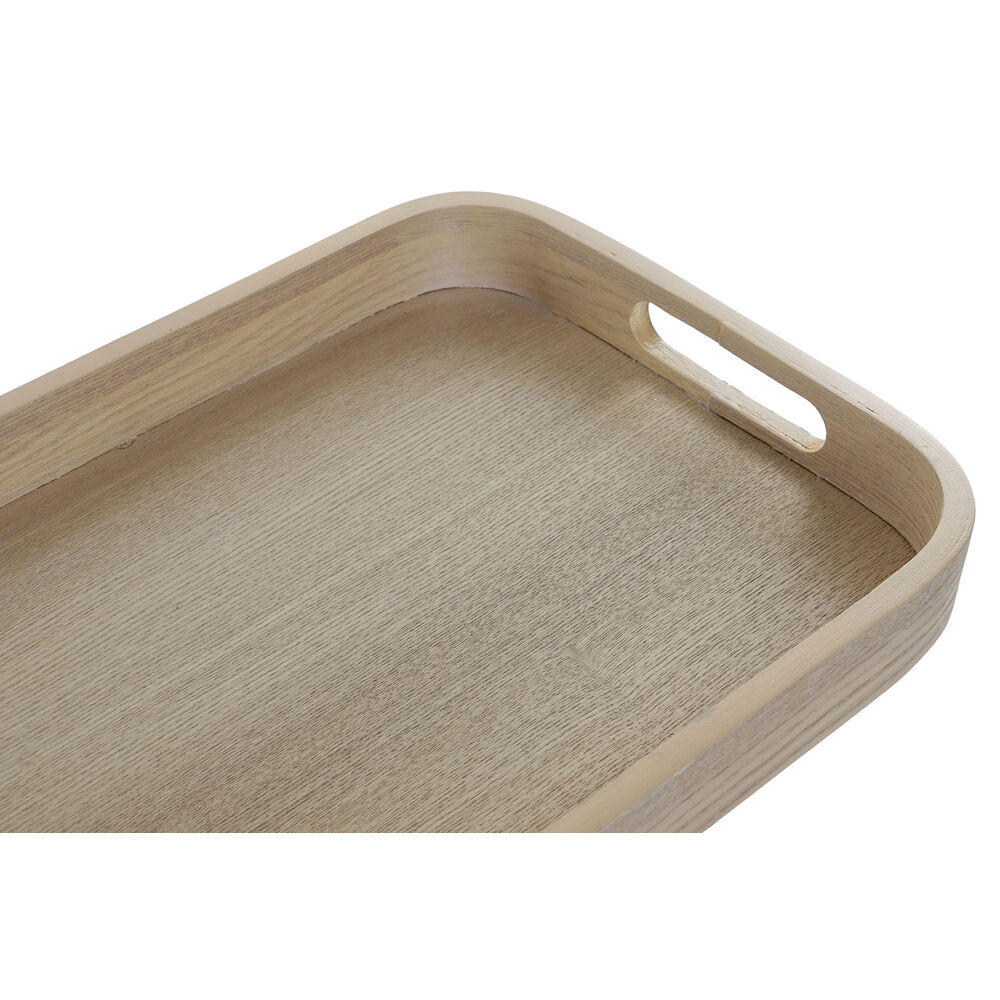 Snacksbricka DKD Home Decor Naturell Skandinavisk 40 x 30 x 5,5 cm (2 antal) - 2