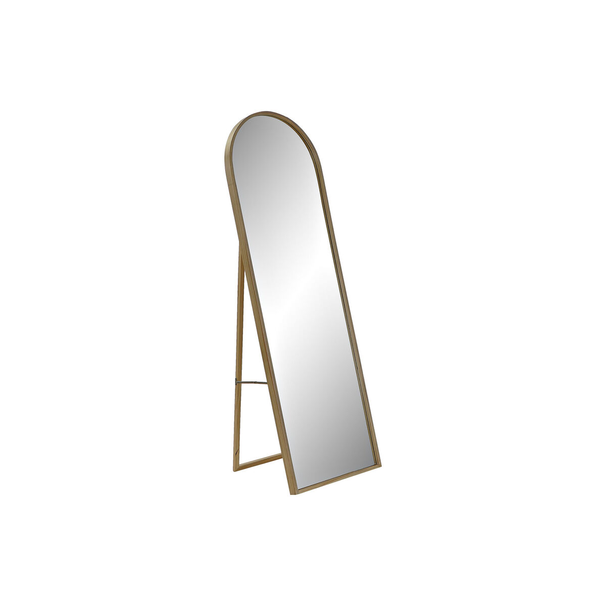 Väggspegel DKD Home Decor Naturell Glas Trä MDF Scandi 45 x 4 x 140 cm