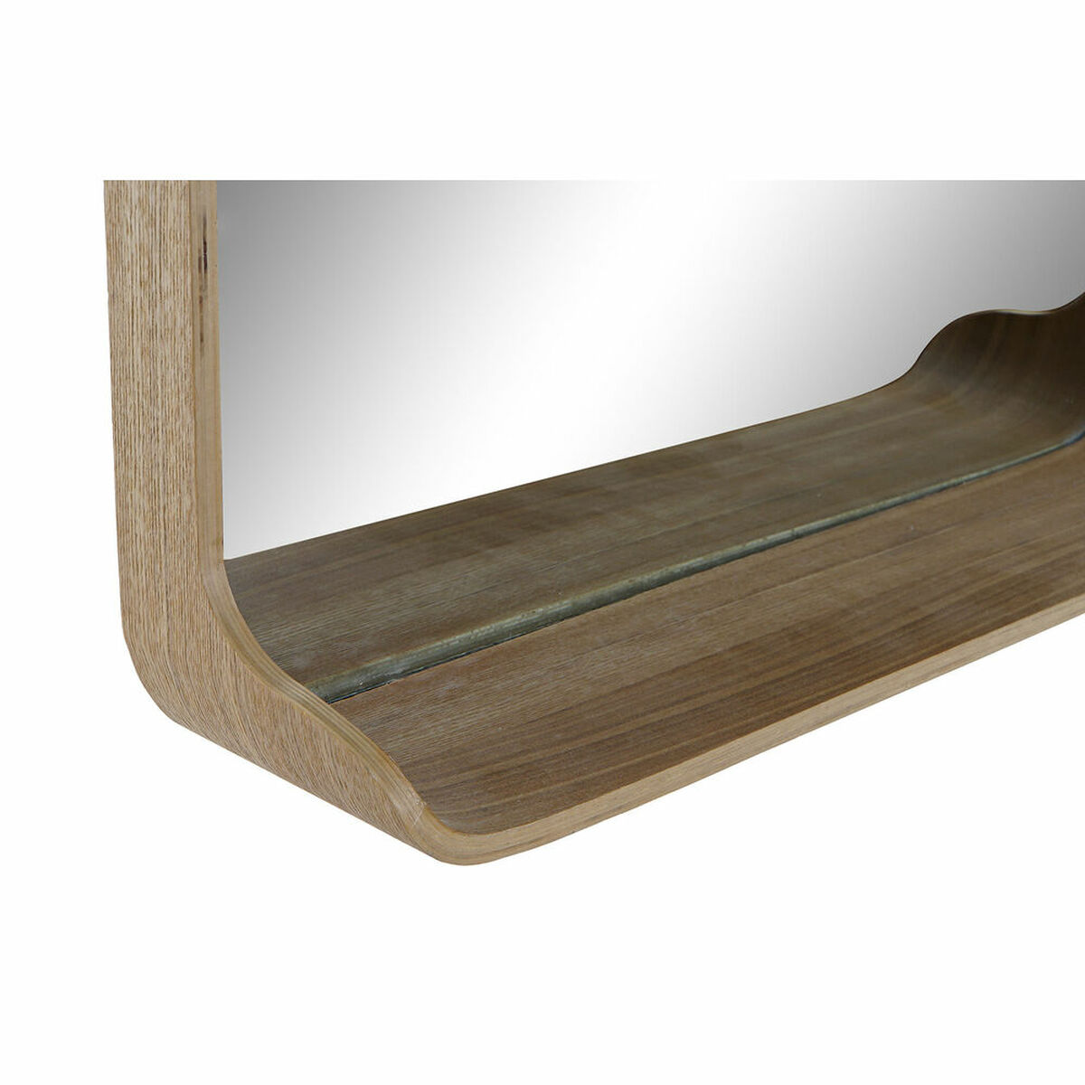Väggspegel DKD Home Decor 55 x 12 x 35 cm Scandi Glas Naturell Trä MDF - 2