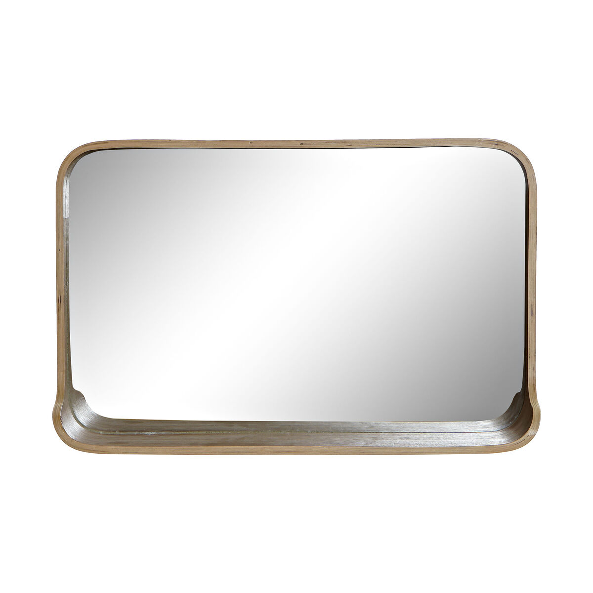 Väggspegel DKD Home Decor 55 x 12 x 35 cm Scandi Glas Naturell Trä MDF - 3