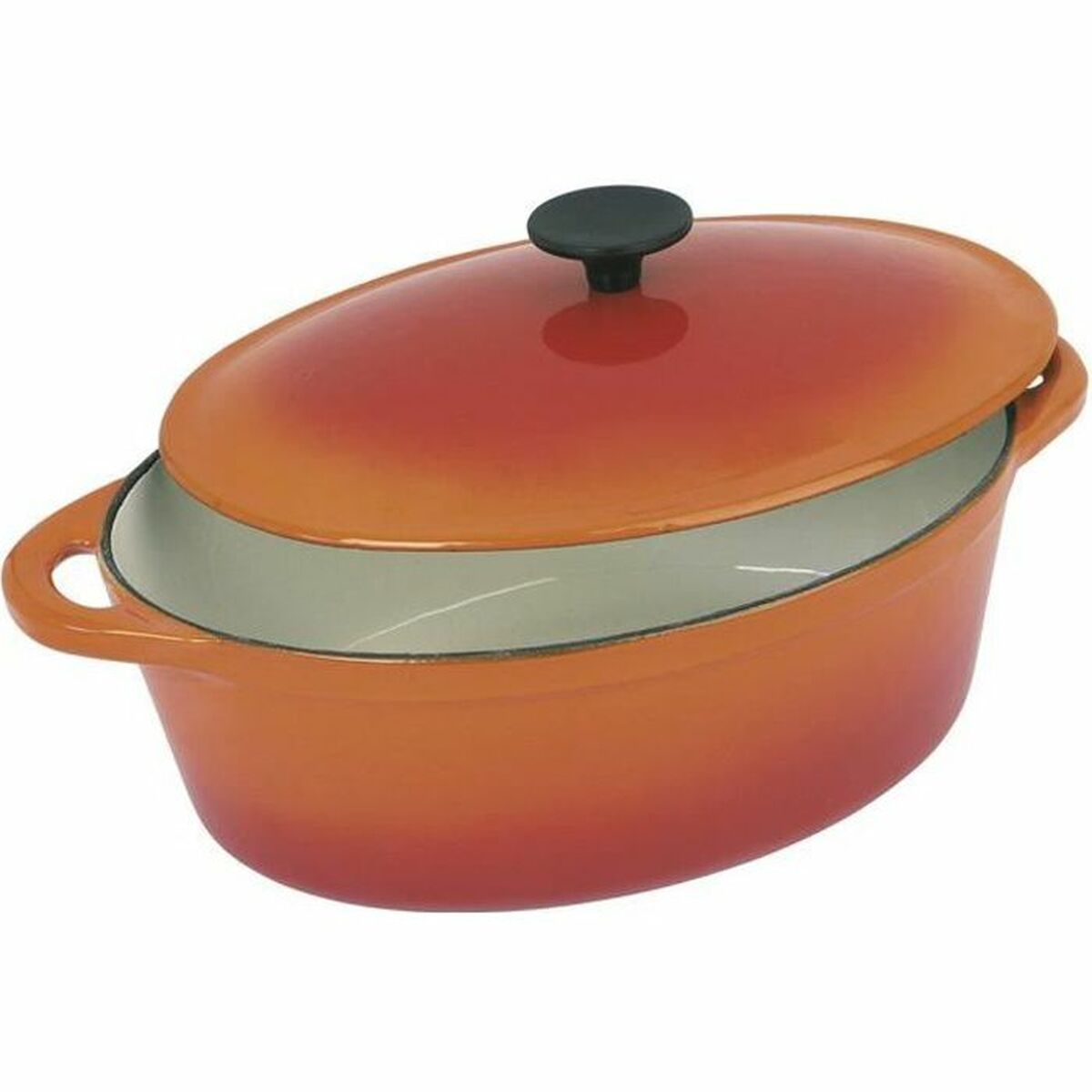 Kastrull Crealys Orange 9 L Ø 37 cm Emaljerat stål