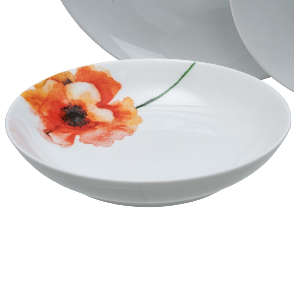 Matservis 18 Delar Porslin 1 cm Vallmo - 4