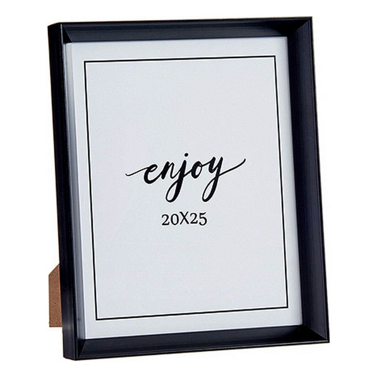 Fotoram 22,2 x 3,5 x 27,3 cm Svart Plast Glas (6 antal) - 2