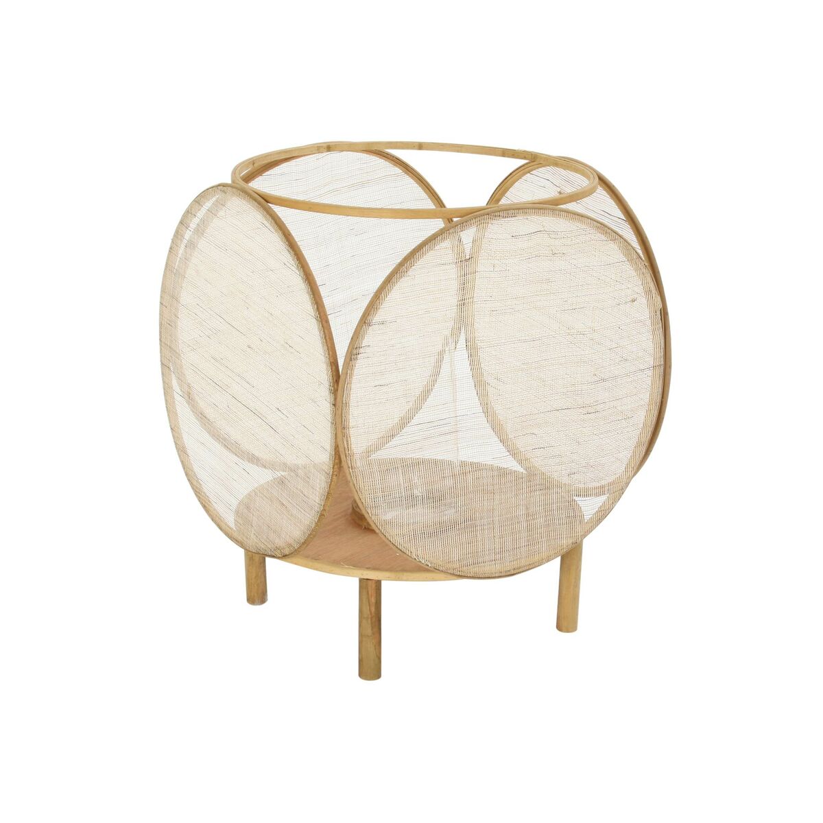 Lykta DKD Home Decor Glas Naturell Brun Bambu Orientalisk 42 x 42 x 55 cm - 6