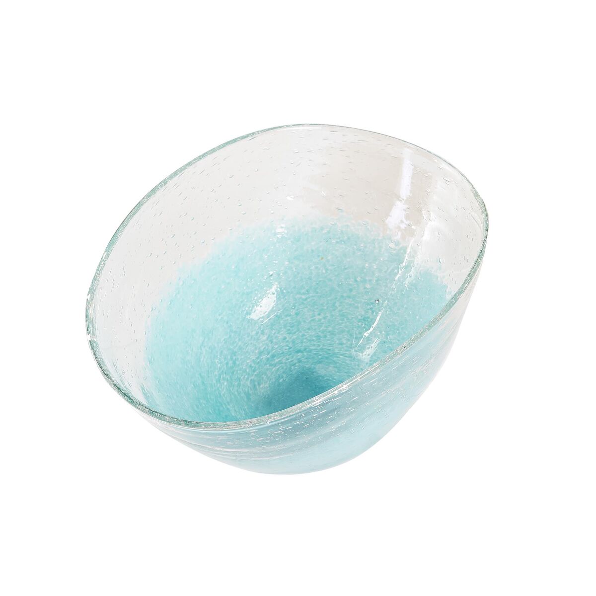 Bordsdekoration DKD Home Decor 27 x 20 x 15,5 cm Glas Blå Transparent - 2