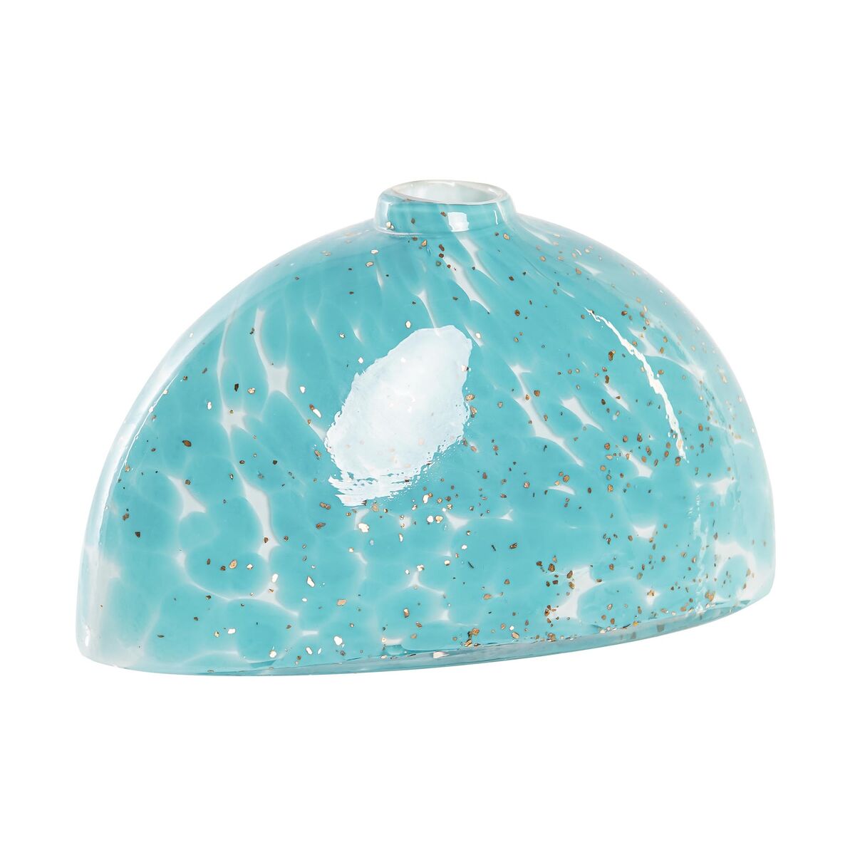 Vas DKD Home Decor Blå Vit Glas Medelhavs 20 x 9,5 x 12 cm - 3