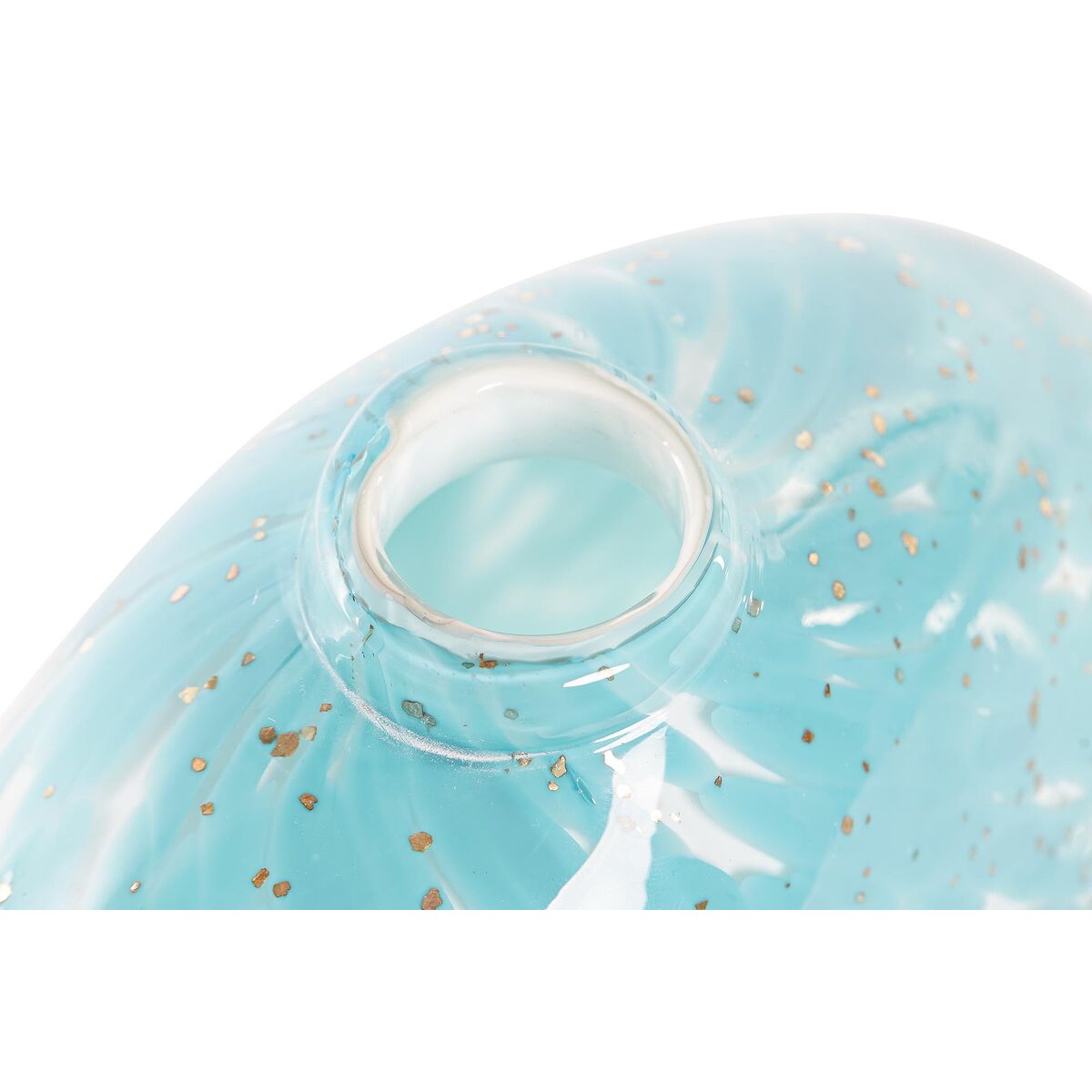 Vas DKD Home Decor Blå Vit Glas Medelhavs 20 x 9,5 x 12 cm - 4