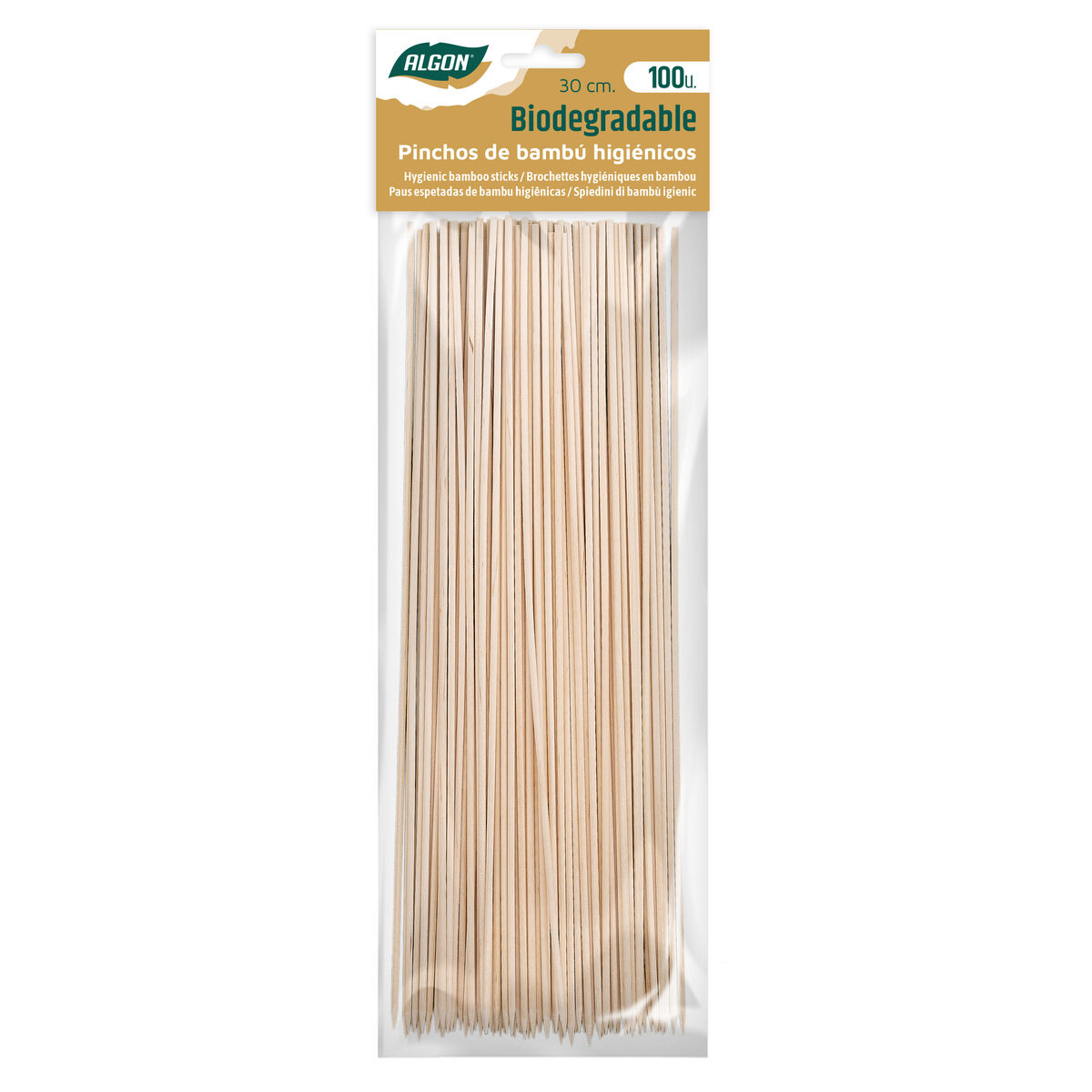 Set med grillspett för barbecue Algon Bambu 300 x 2,5 mm (100 antal) - 2