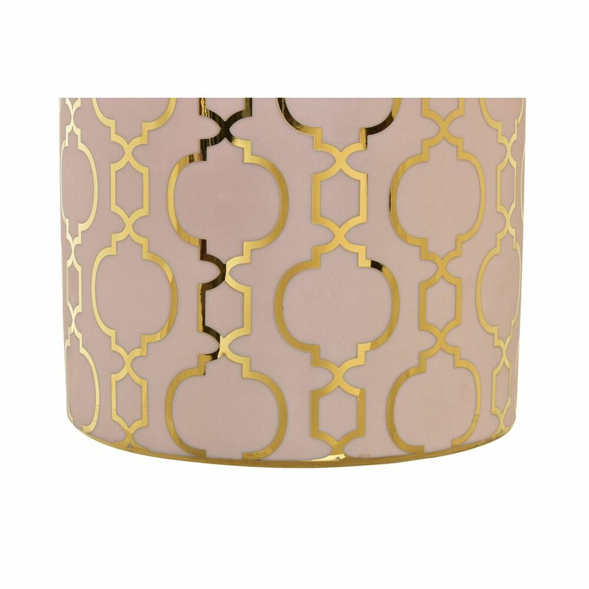 Vas DKD Home Decor Porslin Rosa Gyllene Orientalisk (17 x 17 x 32 cm) - 8