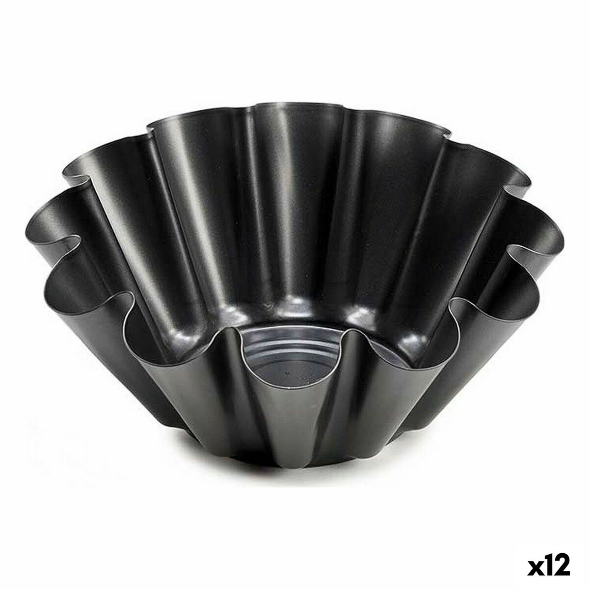 Bakform 23 x 8,2 x 23 cm Stål Mörkgrå (12 antal)