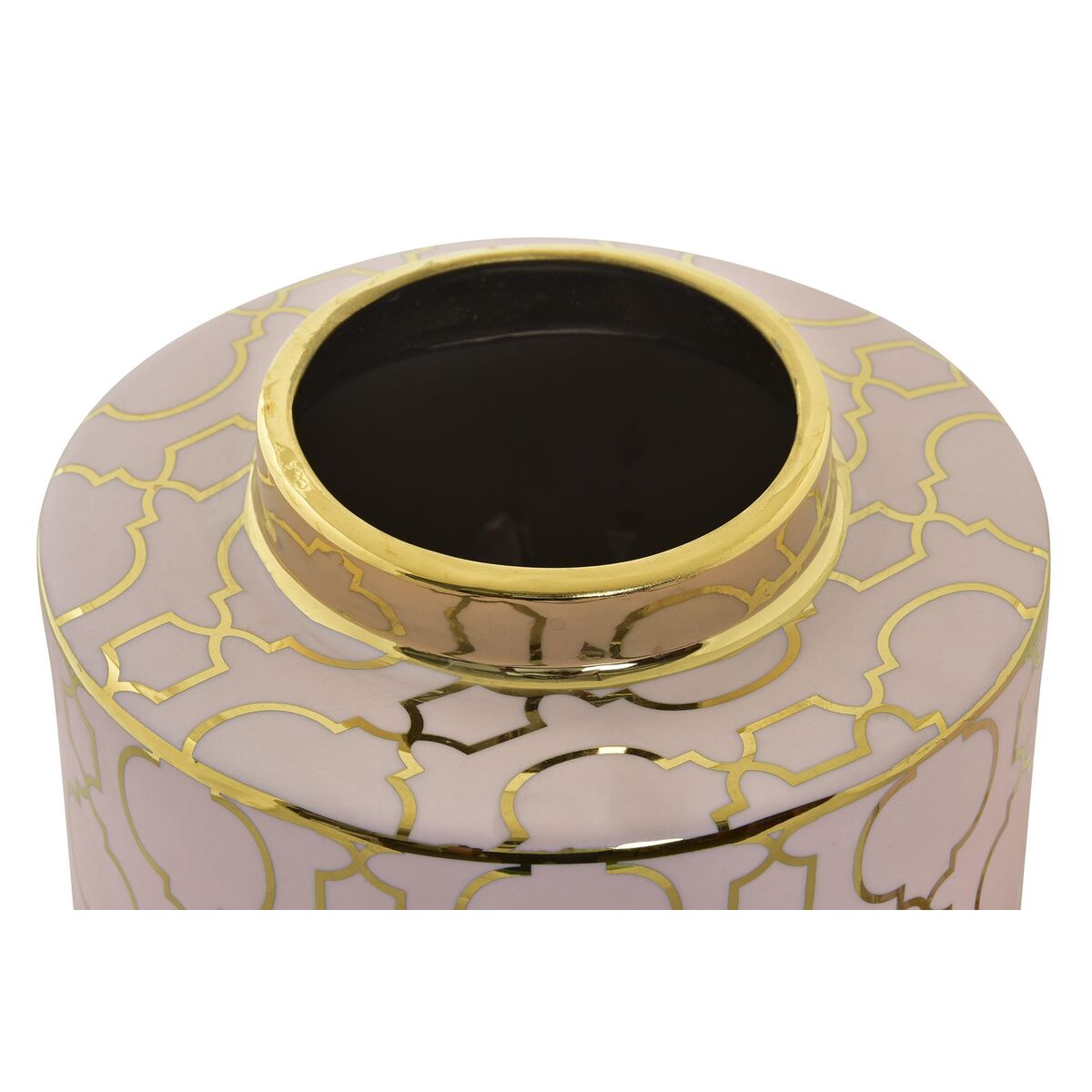 Vas DKD Home Decor Porslin Rosa Gyllene Orientalisk Kromad 18 x 18 x 16 cm - 7