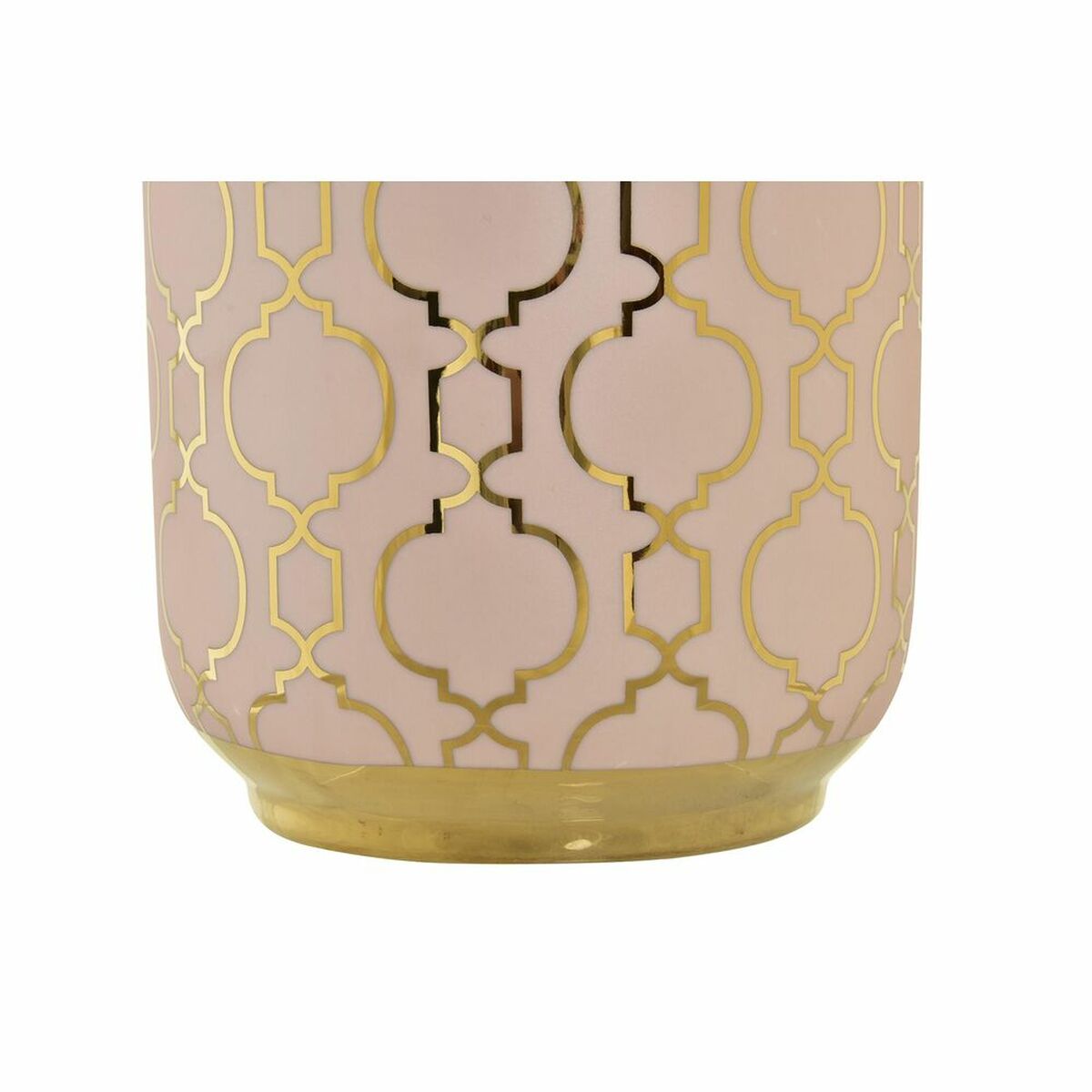 Vas DKD Home Decor Porslin Rosa Gyllene Orientalisk (15 x 15 x 41,5 cm) - 6