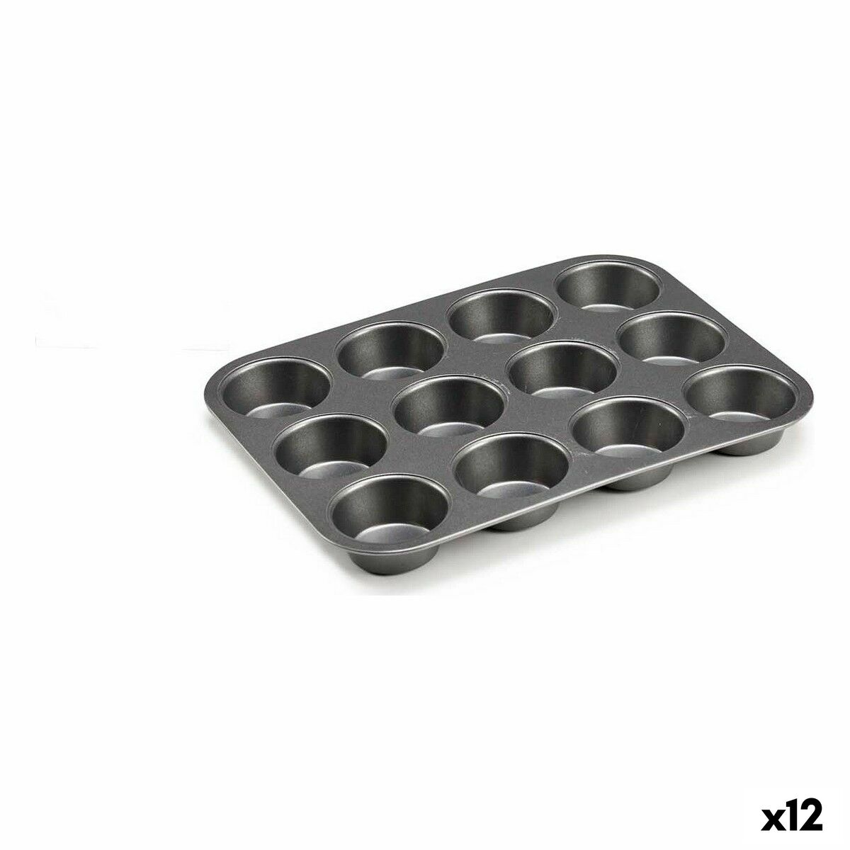 Form 20 x 2 x 26 cm Metall Mörkgrå Kolstål (12 antal)