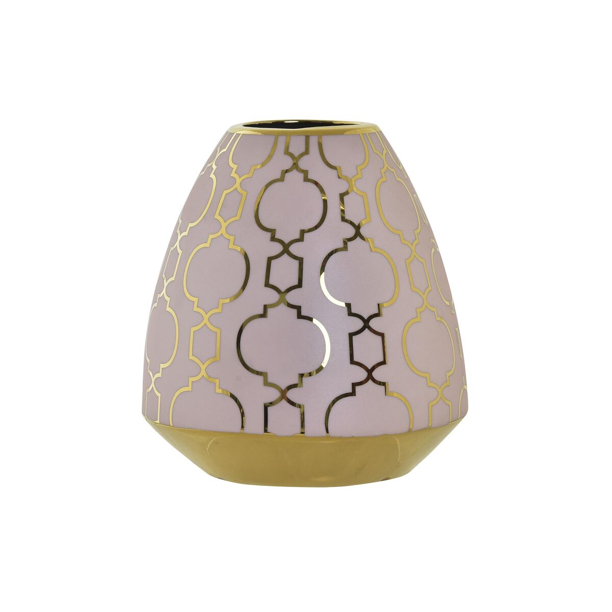 Vas DKD Home Decor Porslin Rosa Gyllene Orientalisk Kromad 16 x 16 x 18 cm - 4