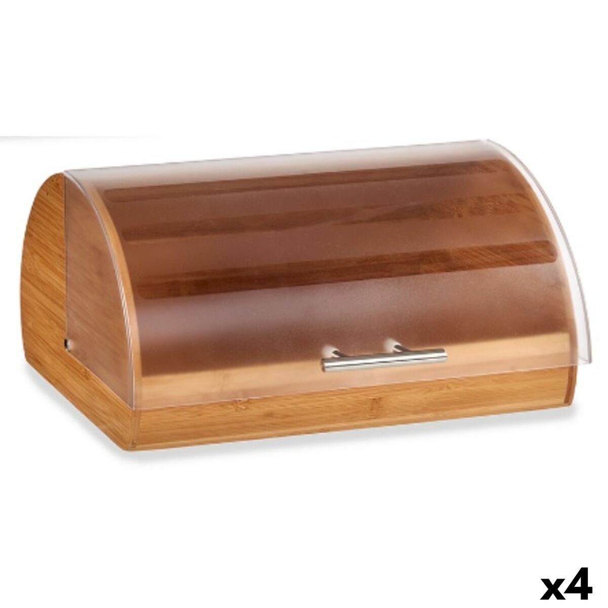 Brödkorg Naturell Bambu Plast 24,5 x 19 x 38 cm (4 antal)
