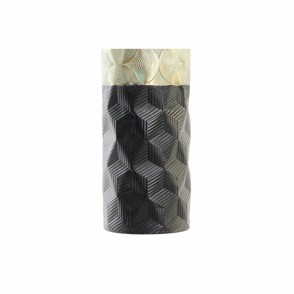 Vas DKD Home Decor Svart Gyllene Metall Dvobarvna Arab (16 x 16 x 91 cm) - 6