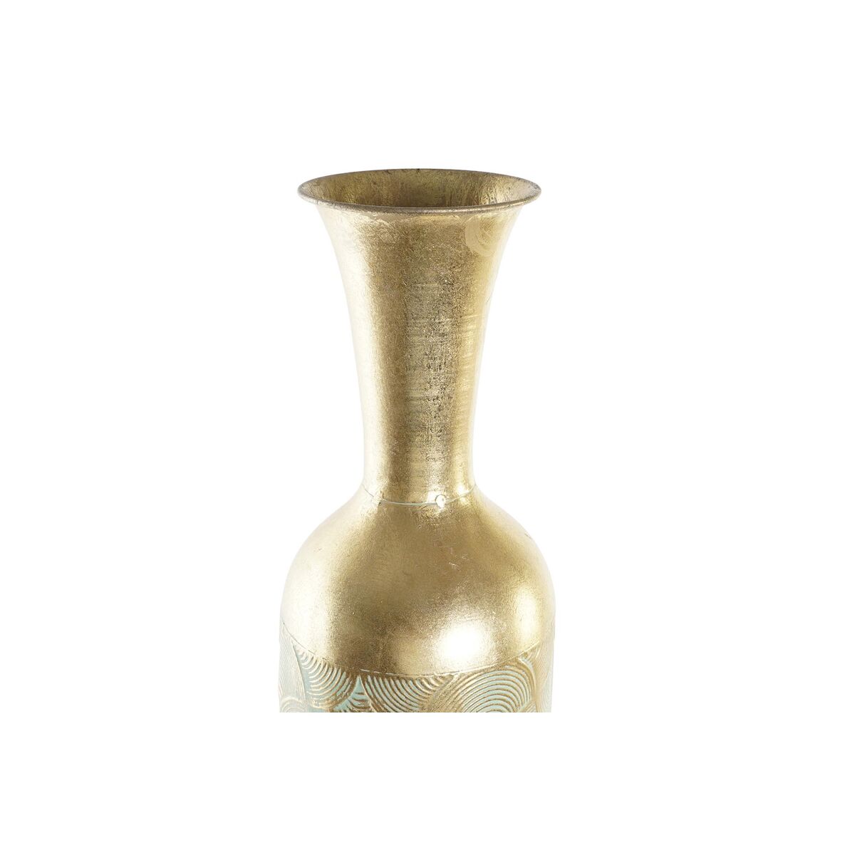 Vas DKD Home Decor Svart Gyllene Metall Dvobarvna Arab (16 x 16 x 91 cm) - 5