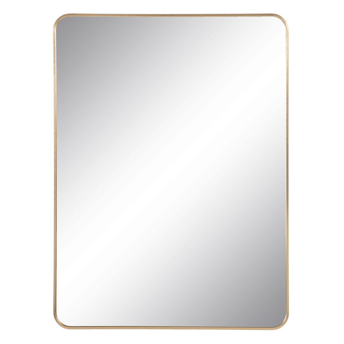 Väggspegel Gyllene Aluminium Glas 76 x 3 x 101 cm