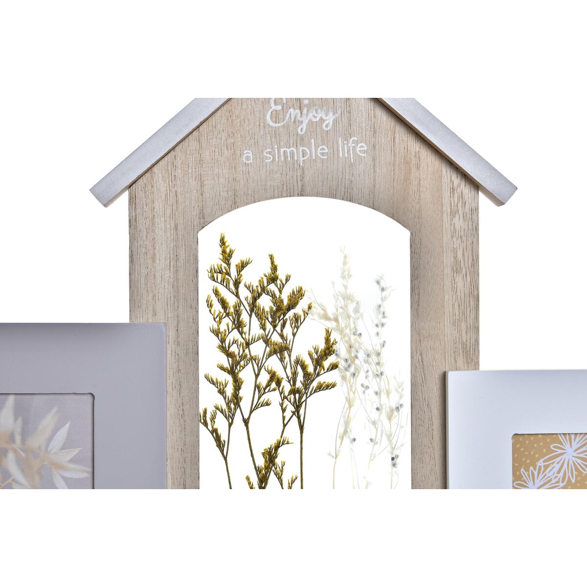 Fotoram DKD Home Decor Trä 39 x 3 x 41 cm Naturell Växt (2 antal) - 3