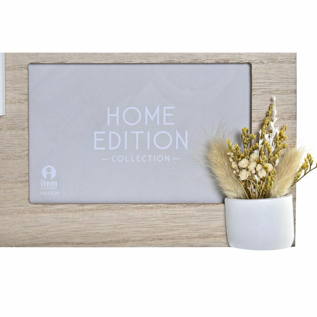 Fotoram DKD Home Decor Trä 39 x 3 x 41 cm Naturell Växt (2 antal) - 2