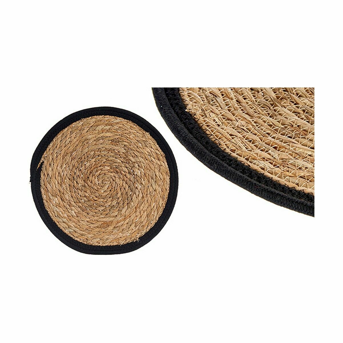 Bordsunderlägg Naturell Svart 35 x 1 x 35 cm (48 antal) - 2
