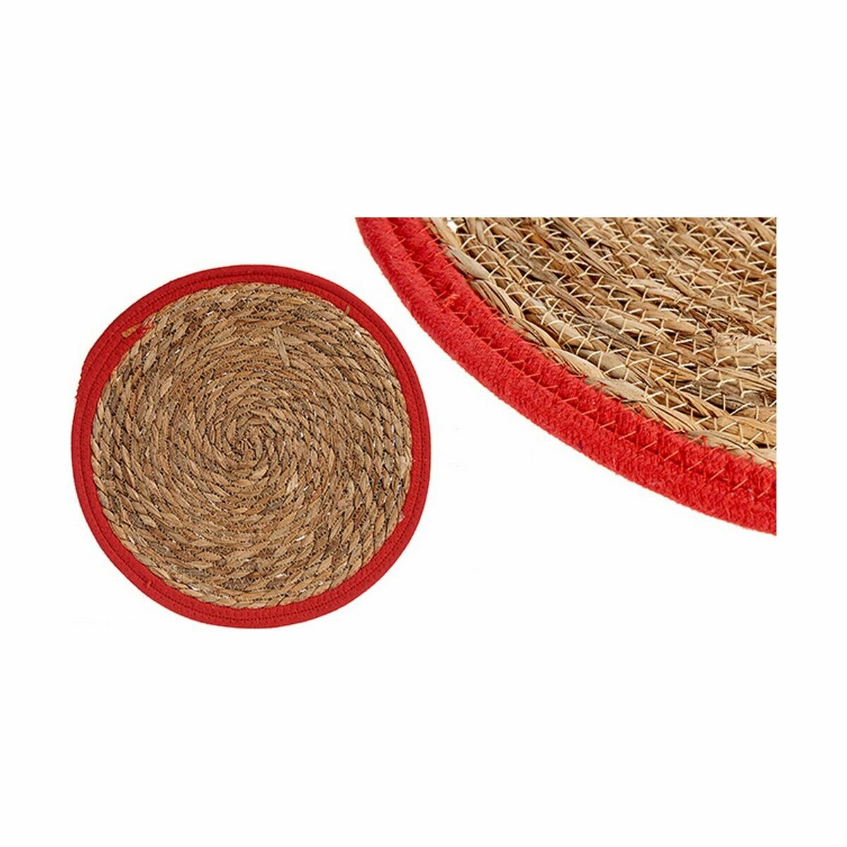 Bordsunderlägg Naturell Röd 35 x 1 x 35 cm (48 antal) - 2