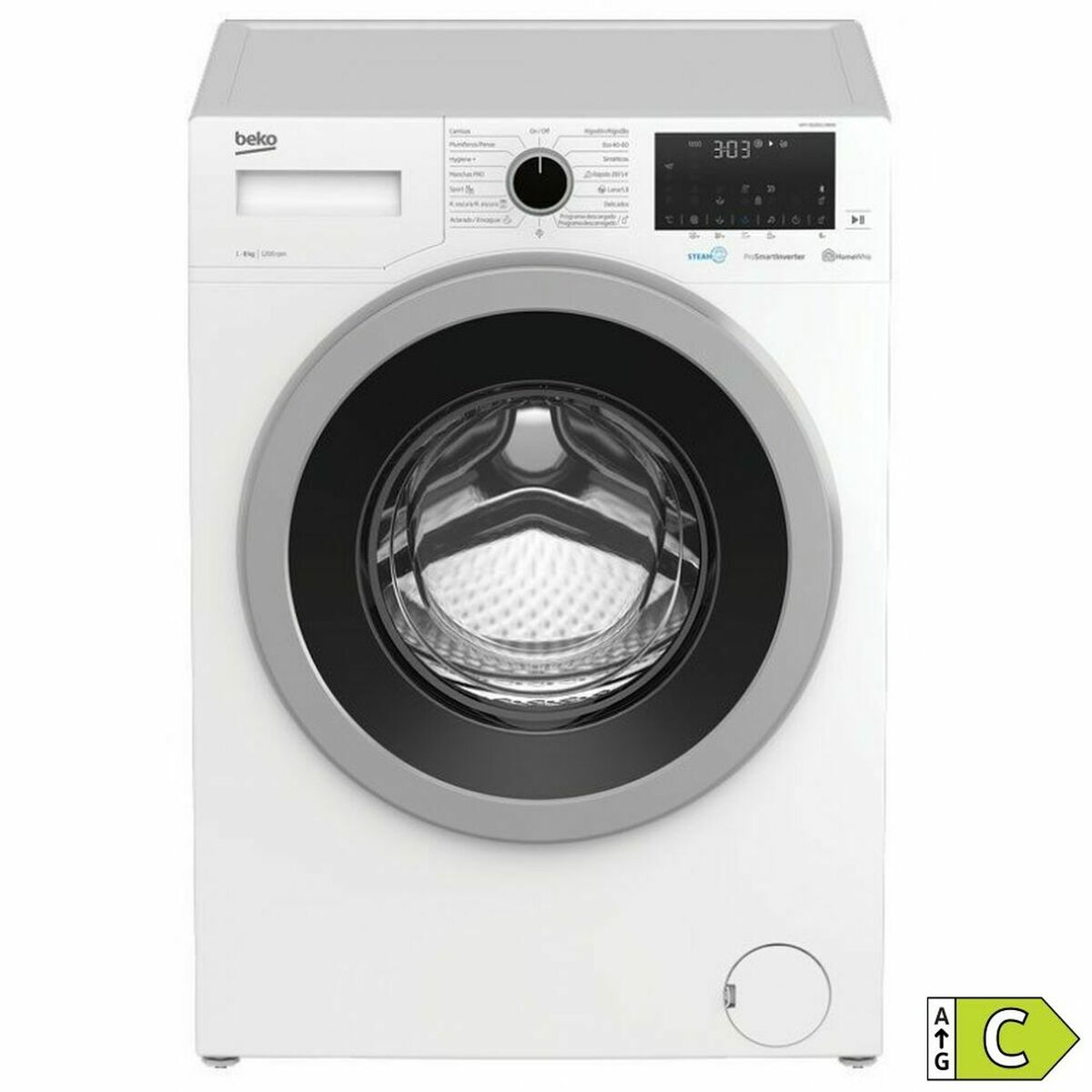 Tvättmaskin BEKO WMY 81283 LMB4R 1200 rpm 60 cm 8 kg - 7