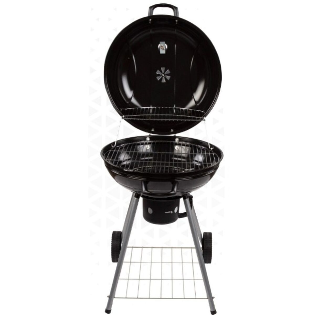 Kolgrill med hjul Aktive Svart 57 x 86 x 57 cm - 2