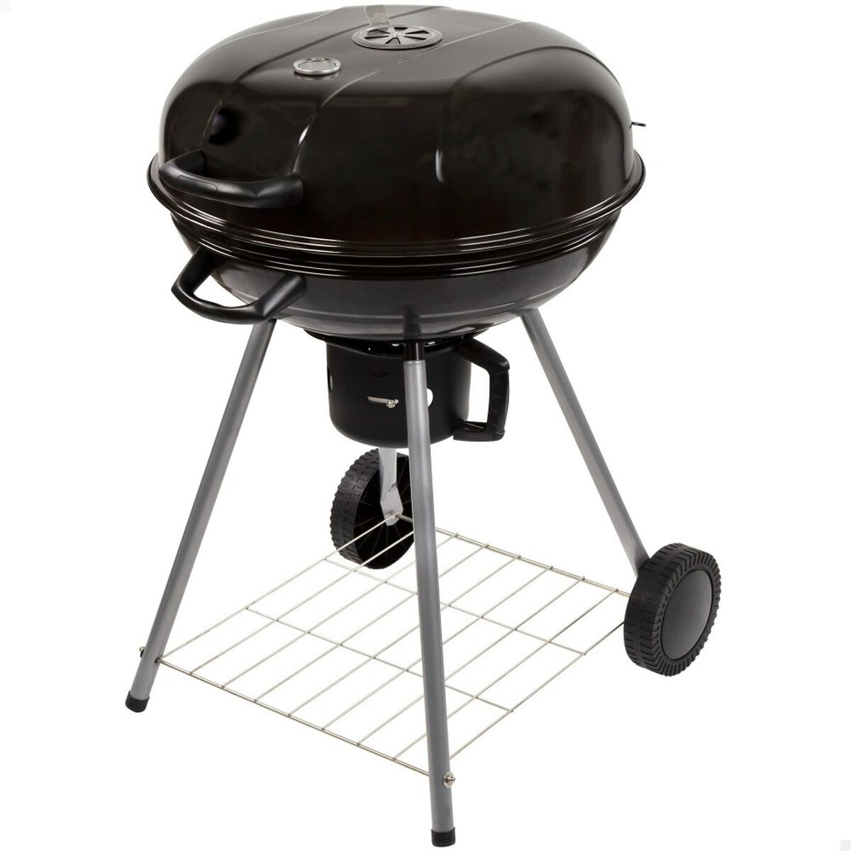 Kolgrill med hjul Aktive Svart 57 x 86 x 57 cm