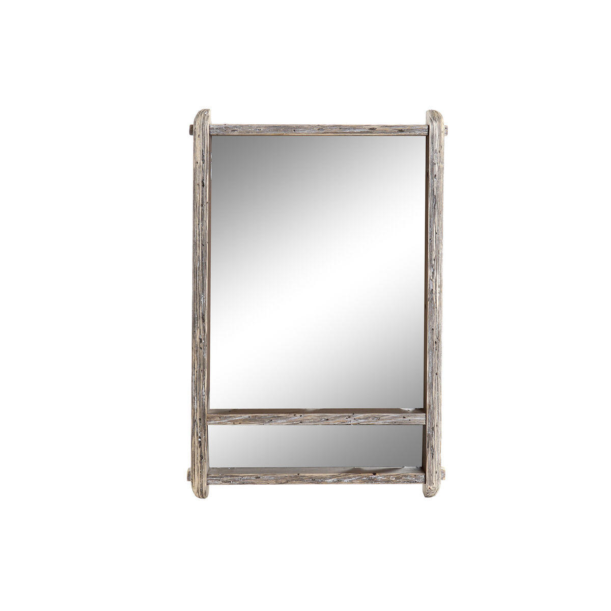 Väggspegel DKD Home Decor Naturell Trä Glas Vintage 47 x 8 x 70 cm