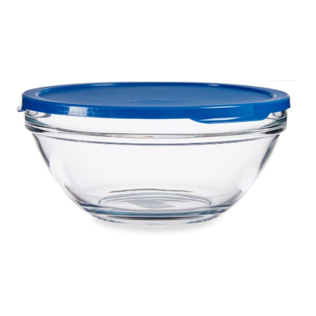 Rund matlåda med lock Chefs Blå 2,5 L 23,7 x 10,1 x 23,7 cm (4 antal) - 2