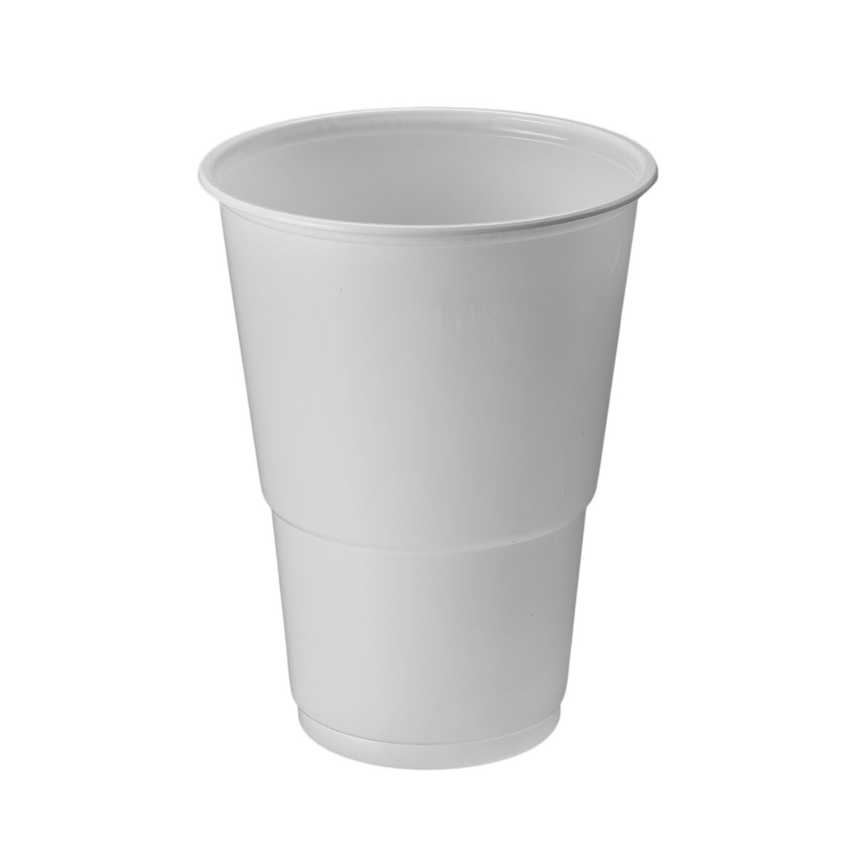 Set med återanvändbara glas Algon Vit 330 ml 50 antal
