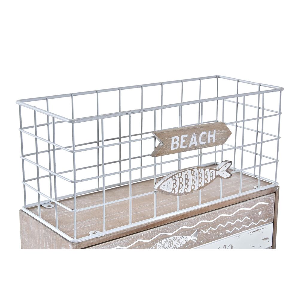 Mortel DKD Home Decor Fiskar 26,5 x 10,5 x 28,5 cm Metall Trä - 3
