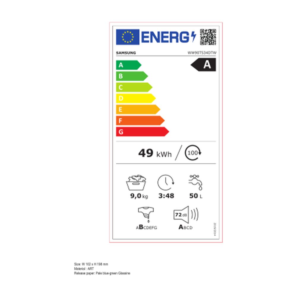 Tvättmaskin Samsung WW90T534DTW 9 kg 1400 rpm - 2