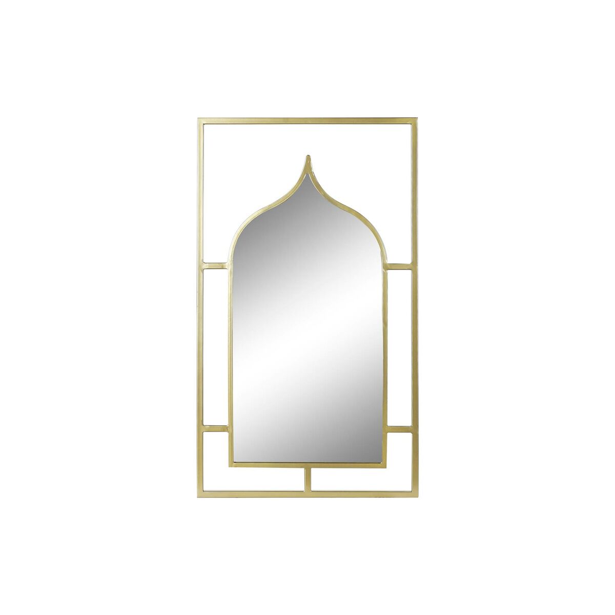 Väggspegel DKD Home Decor Gyllene Trä Metall Speglar Arab 53,5 x 2 x 94 cm
