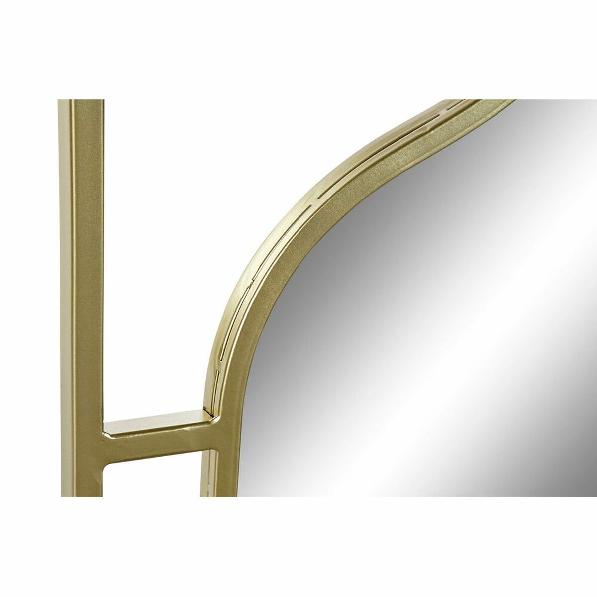 Väggspegel DKD Home Decor Gyllene Trä Metall Speglar Arab 53,5 x 2 x 94 cm - 2