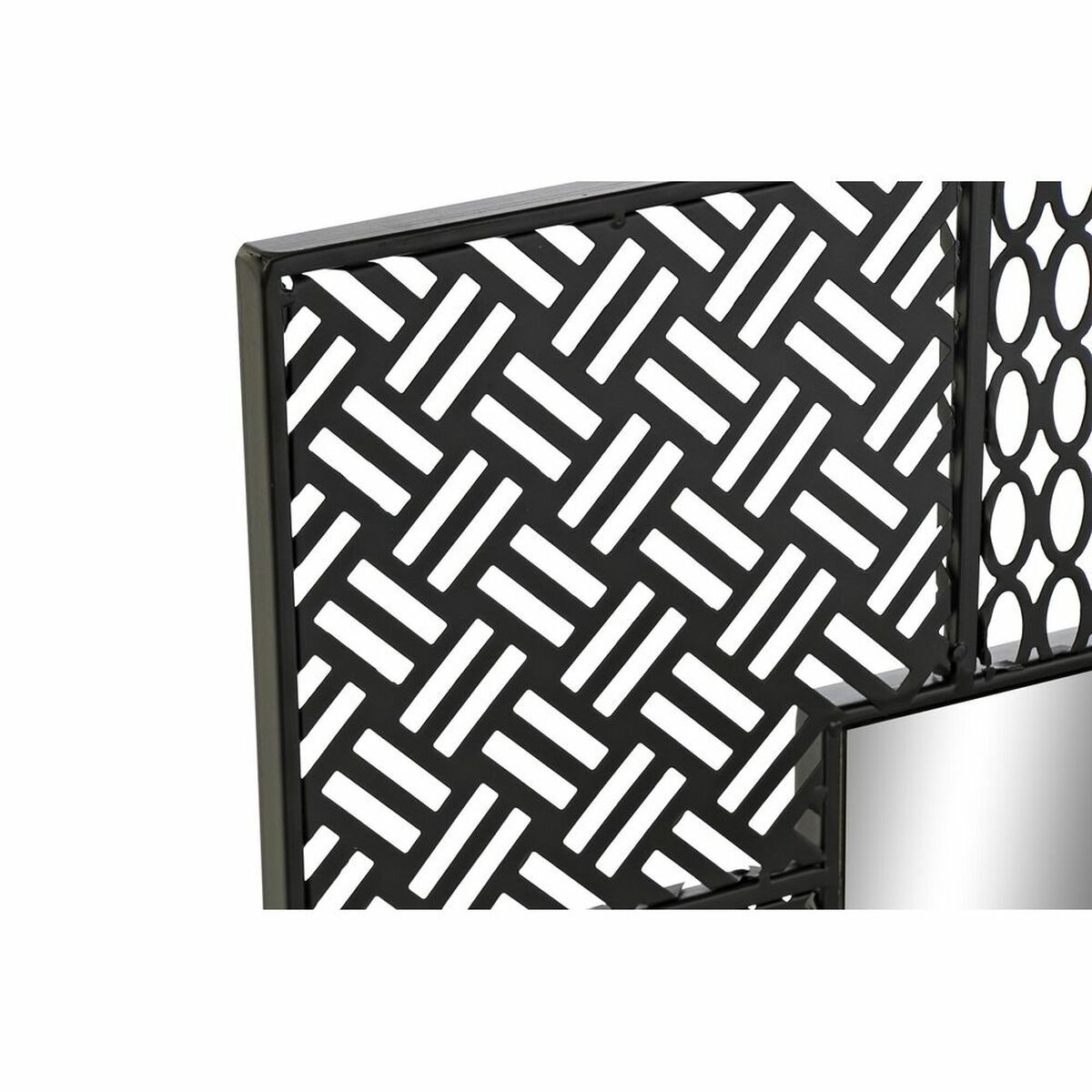 Väggspegel DKD Home Decor Speglar Svart Metall (66 x 1,5 x 92 cm) - 2