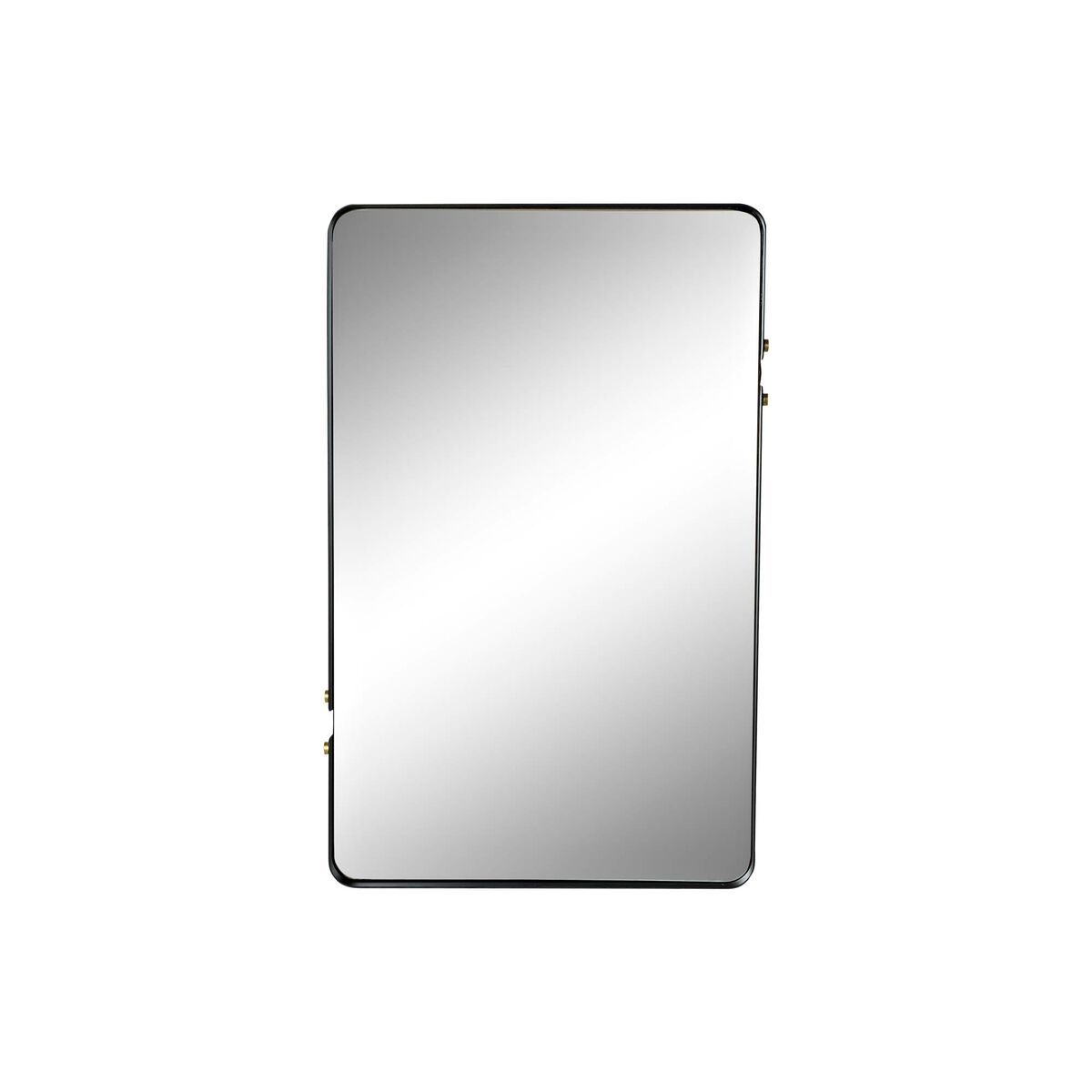 Väggspegel DKD Home Decor Speglar Svart Gyllene Metall (52 x 4 x 82 cm)