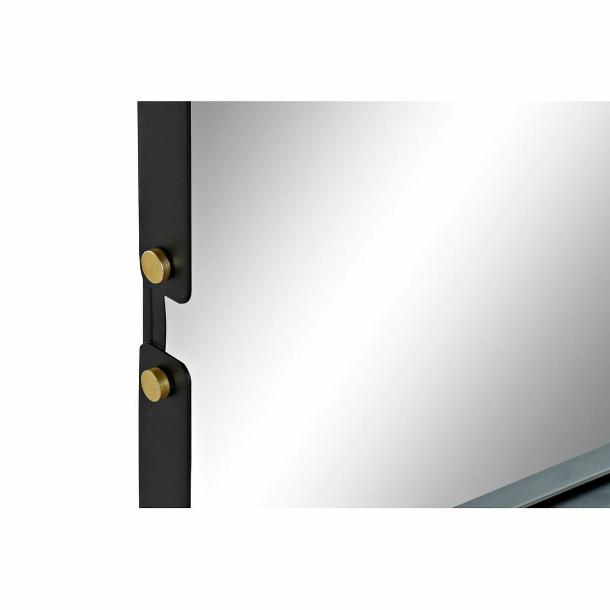 Väggspegel DKD Home Decor Speglar Svart Gyllene Metall (52 x 4 x 82 cm) - 2