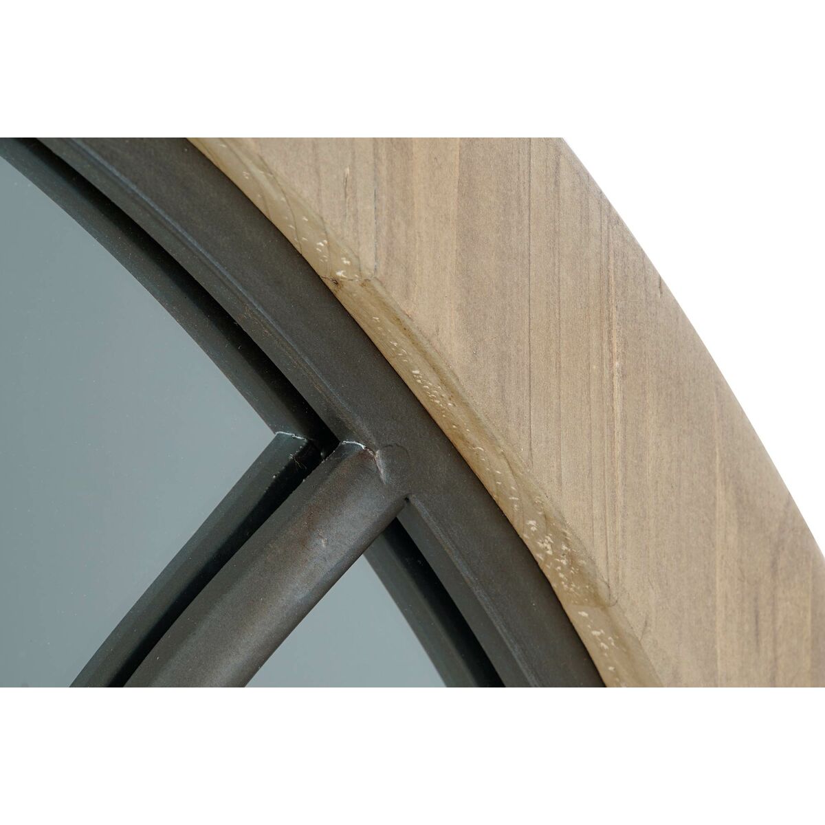 Väggspegel DKD Home Decor Naturell Metall Trä Aluminium (65 x 4 x 135 cm) - 3